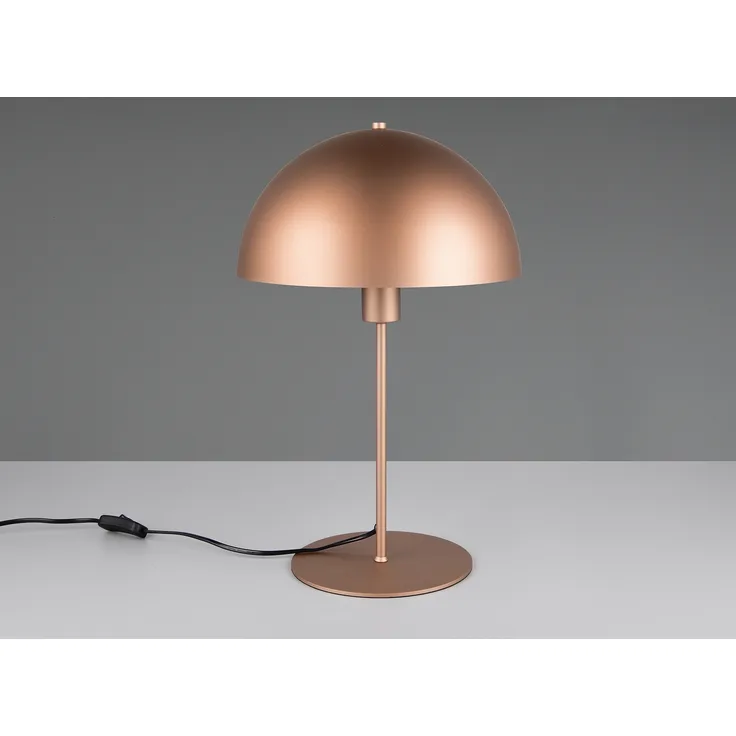 Große LED Tischleuchte aus Metall Coffee in Pilzform, Höhe 45cm