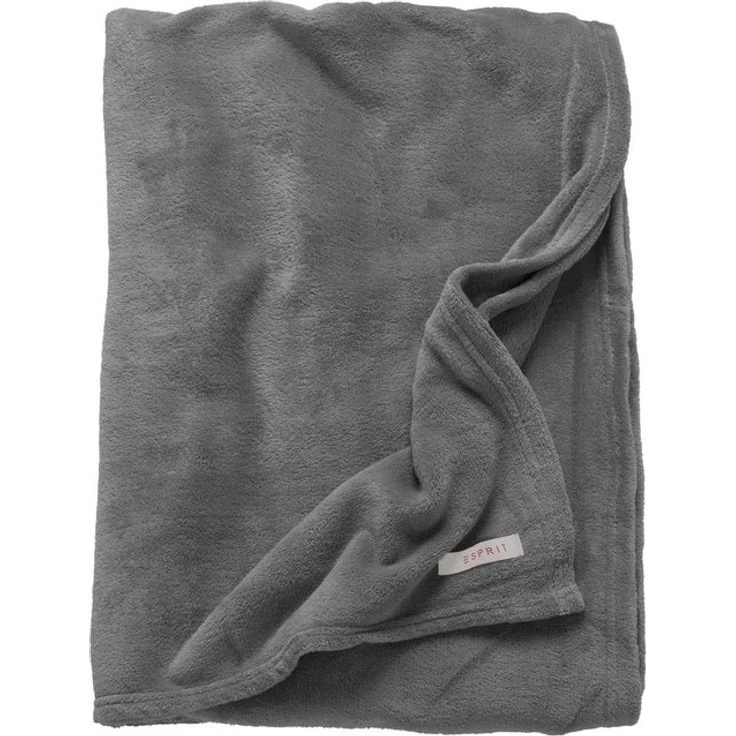 ESPRIT Mellow Kuscheldecke, Polyester dunkelgrau, 150 x 200 cm – Bild 2