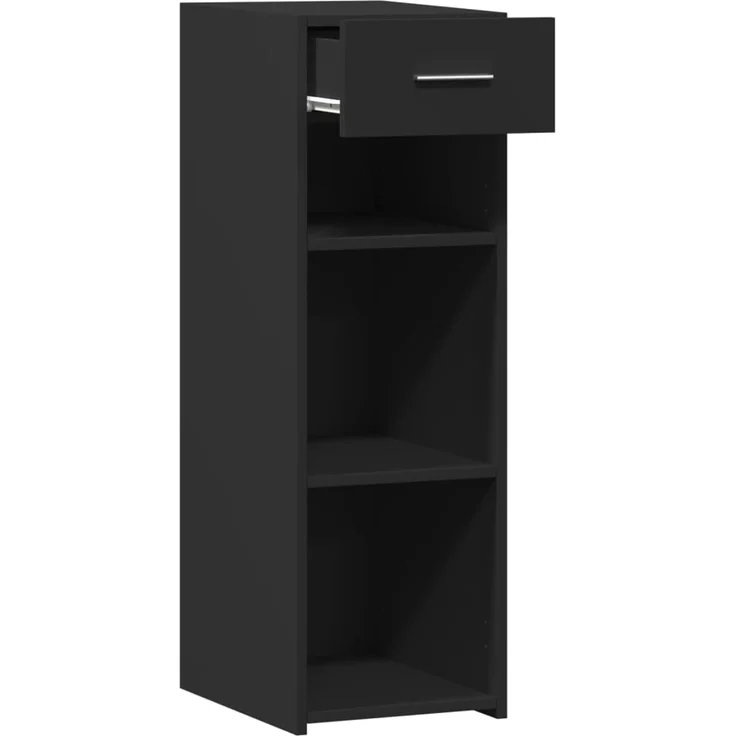 vidaXL Sideboard Schwarz 30x42,5x93 cm Holzwerkstoff 846307 – Bild 7