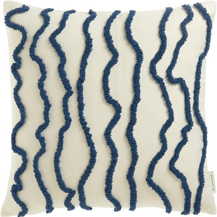 TOM TAILOR HOME Dekokissen Wavy, bestickt, mit hohem Baumwollanteil – Bild 4