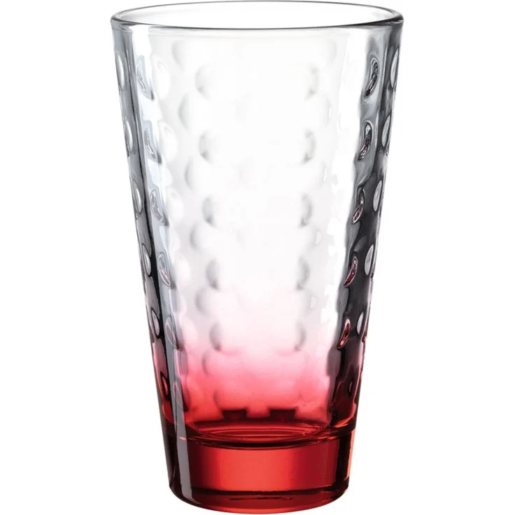 Leonardo OPTIC Trinkglas groß 300 ml Boden Bunt 6er Set – Bild 5