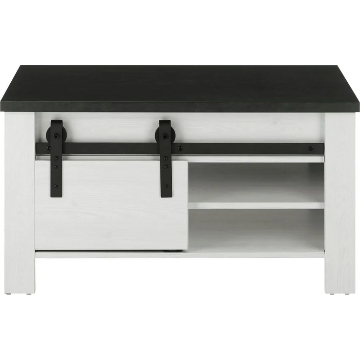 Home affaire Couchtisch SHERWOOD, modernes Holz Dekor, mit Scheunentorbeschlag aus Metall, Breite 93 cm – Bild 2