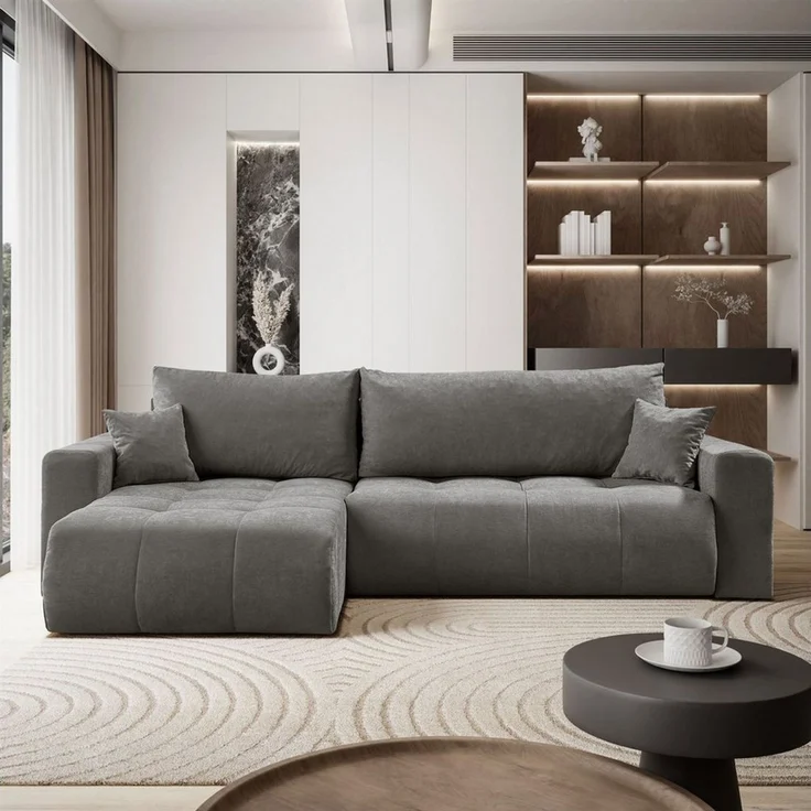 Lookway Ecksofa CLOUD mit Bettfunktion und Bettkasten, mit Bettfunktion und Bettkasten – Bild 1