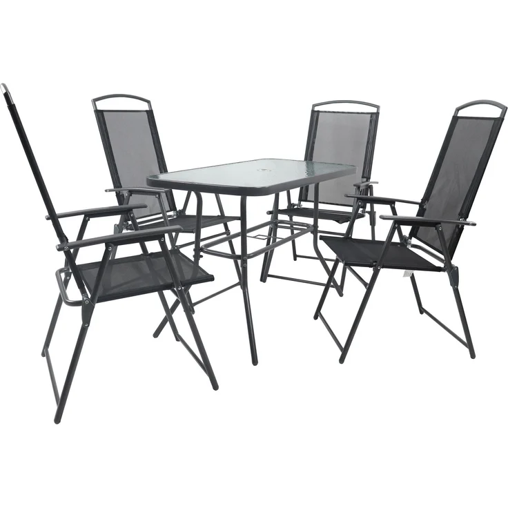 VCM Gartenmöbel-Set Sontan 918146 Anthrazit H. 70 x B. 110 x T. 55cm – Bild 3