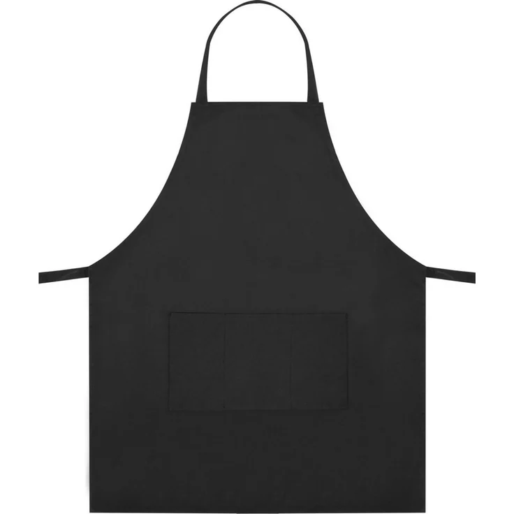 TRIZERATOP Grillschürze Grillschürze aus Baumwolle mit Taschen, schwarz 85 x 68 cm, (Grillschürze aus Baumwolle mit Taschen, schwarz 85 x 68 cm) – Bild 2