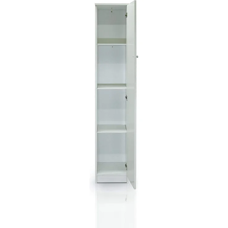 Dmora Kleiderschrank mit Einzeltür in heller Holzfarbe, 31 x 34 x 183 cm – Bild 4