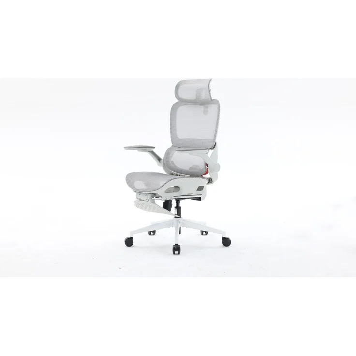 Sihoo Ergonomischer Stuhl B100-Pro, Mit Pedal, 131 x 73 cm, in Weiß – Bild 2