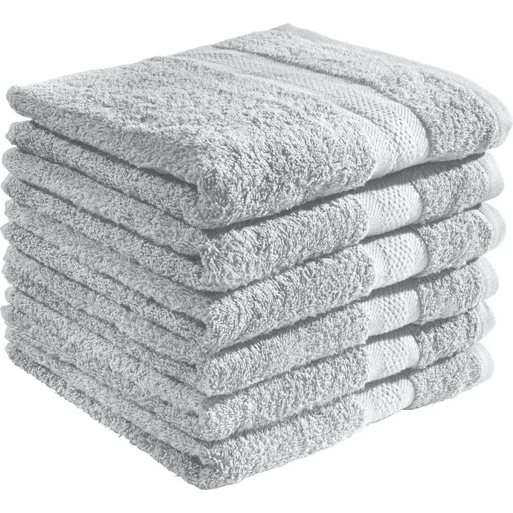REDBEST Handtuch Handtuch "Chicago" 6er-Pack, Frottier (6-St), Walk-Frottier Uni – Bild 1