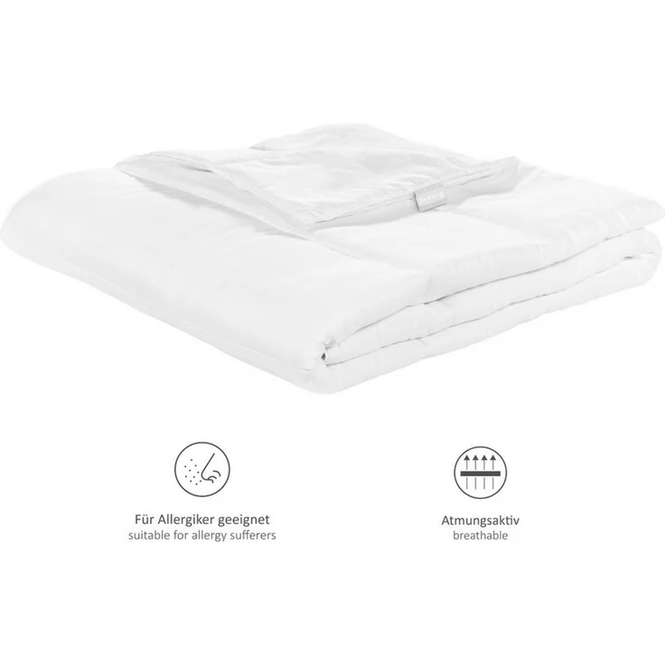 liebling Bettdecke + Kopfkissen Bettwaren-Set, Füllung: 100% Polyester, Bezug: 100% Polyester (Mikrofaser), für Allergiker geeignet, hautschonend, pflegeleicht, langlebig – Bild 2