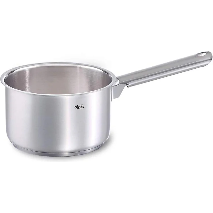 Fissler Topf-Set Family Line, Edelstahl 18/10 (Set, 9-tlg, 1 Bratentopf 20 cm, je 1 Kochtopf 16/20/24 cm, 1 Stielkasserolle 16cm), extra breiter Schüttrand – Bild 6