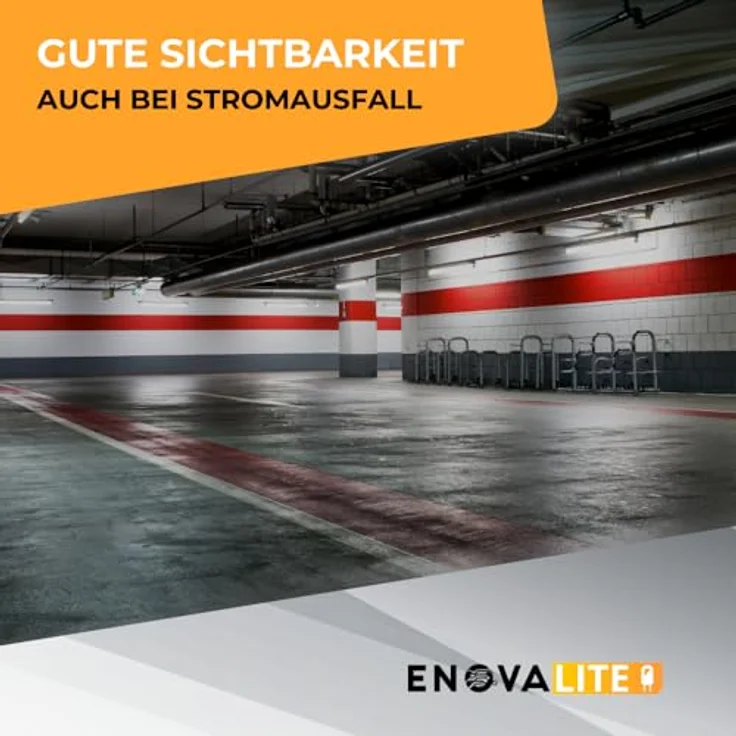 ENOVALITE LED Arbeitslicht LED-Fluchtwegleuchte, Notstrom, TEST-Funktion, Ein- & Aufbau, IP65, LED fest integriert, Tageslichtweiß, kaltweiß, 4 Piktogramme – Bild 8