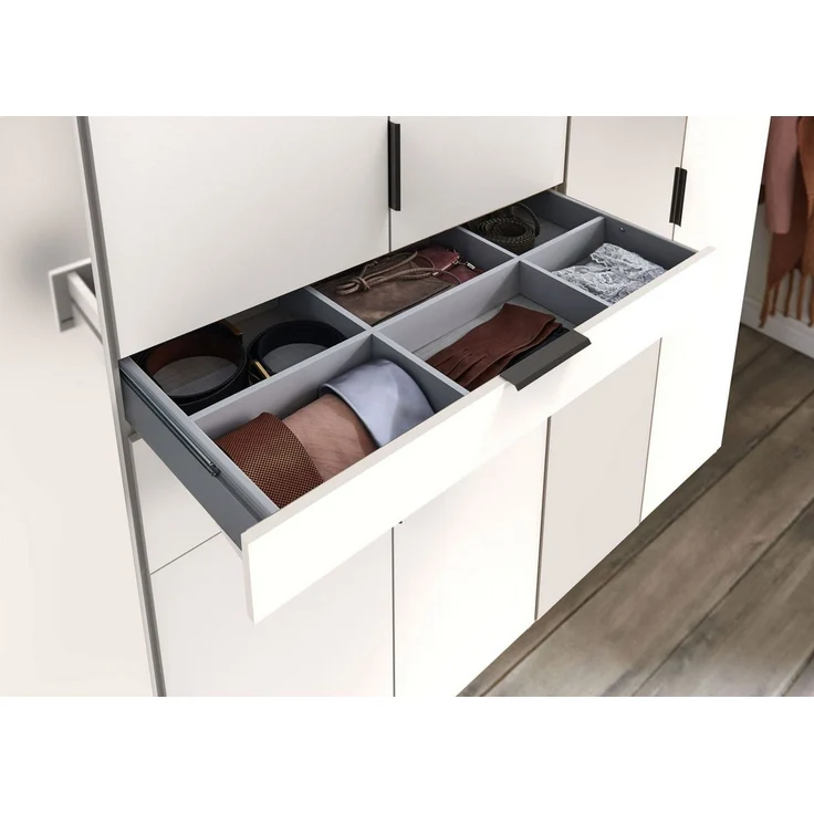 Drehtürenschrank Moldau Kleiderschrank mit Spiegel Ausführung weiß – Bild 3