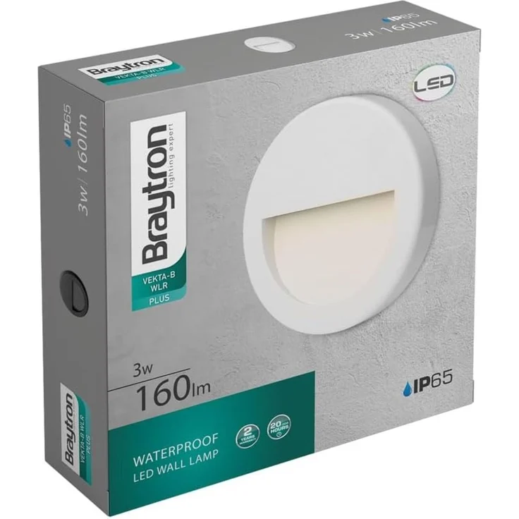 3W LED Treppenlicht Treppenbeleuchtung Treppenleuchte Stufenlicht Stufen Leuchte Rund Weiß – Bild 6