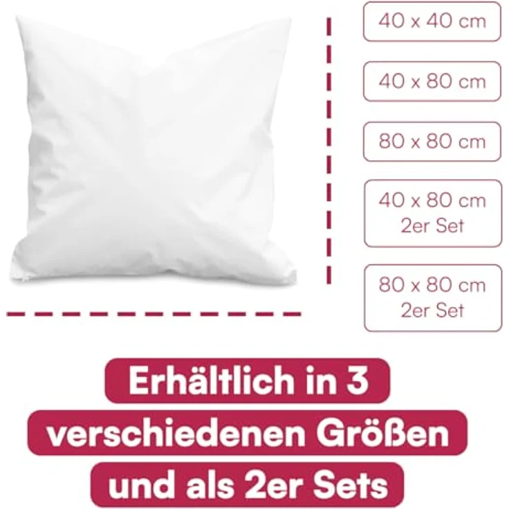 Clinotest Kissenbezug Wasser- und Milbendicht, (1 Stück), Kissenschoner hypoallergen & atmungsaktiv, PU-Bezug waschbar bei 90°C – Bild 4