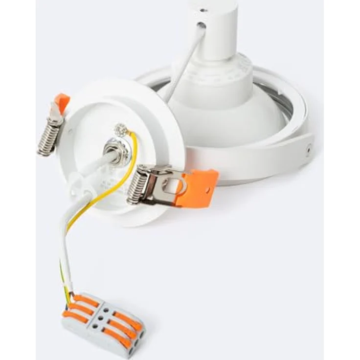 LEDKIA LED Downlight Einbaustrahler 12W Rund AR111, Lichtstrom 900 lm, Ausschnitt Ø80 mm, Aluminium und PC – Bild 5