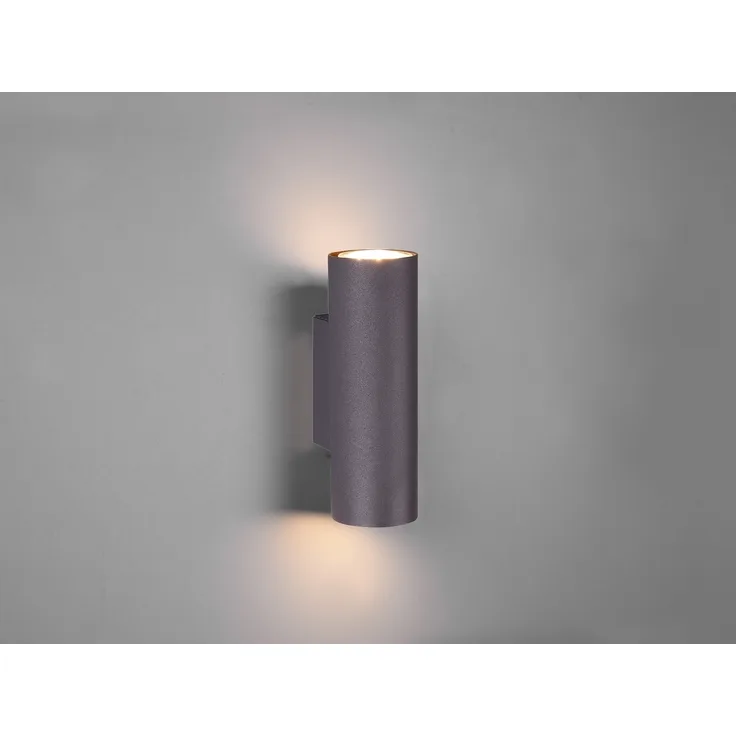 212400232 Wandleuchte MARLEY schwarz matt 2x GU10. Höhe ca. 18 cm