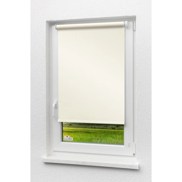 Lysel Outlet - Verdunkelungsrollo Shiny Creme, (B x H) 102.50cm x 175cm in beige/creme – Bild 7