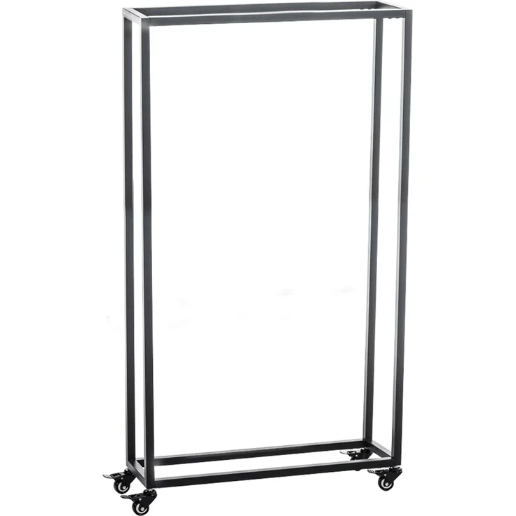 DELUKE® Kaminholzregal innen Metall BETTA - mit Rollen, 25x60x150 Brennholzregal innen Kaminholzständer Kaminholzhalter Feuerholzregal Innen Holz stapeln Wohnzimmer – Bild 5