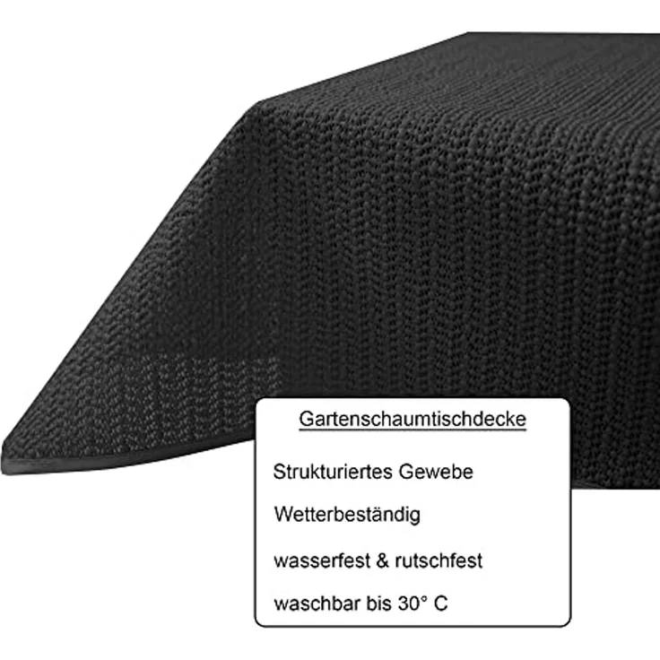 Haus und Deko Tischdecke Garten Tischdecke Outdoor PVC rechteckig Terrasse Balkon rutschfest (1-tlg) – Bild 2