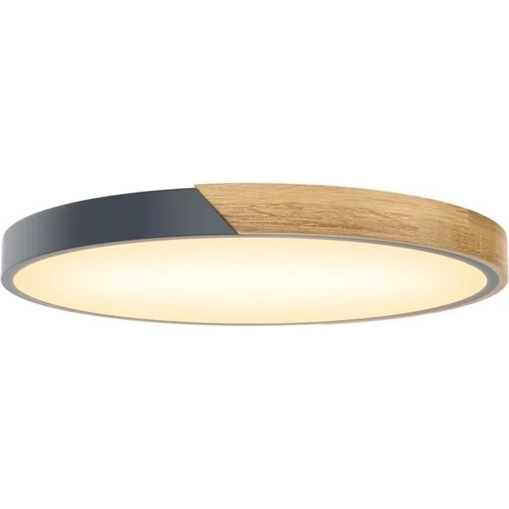 FIVMEN LED Deckenleuchte Deckenlampe Holz Deckenleuchte Deckenlampen Rund Lampen, Dimmbar – Bild 4