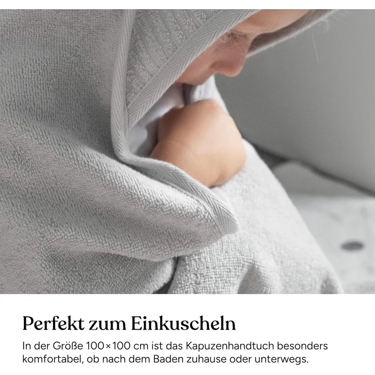 Ehrenkind Kapuzenhandtuch Kapuze aus kuschelig weicher Bio-Baumwolle, Kapuzenhandtuch Baby, (Standard by OEKO-TEX, 100% Bio-Baumwolle), Baby Handtuch Kapuze – Bild 6