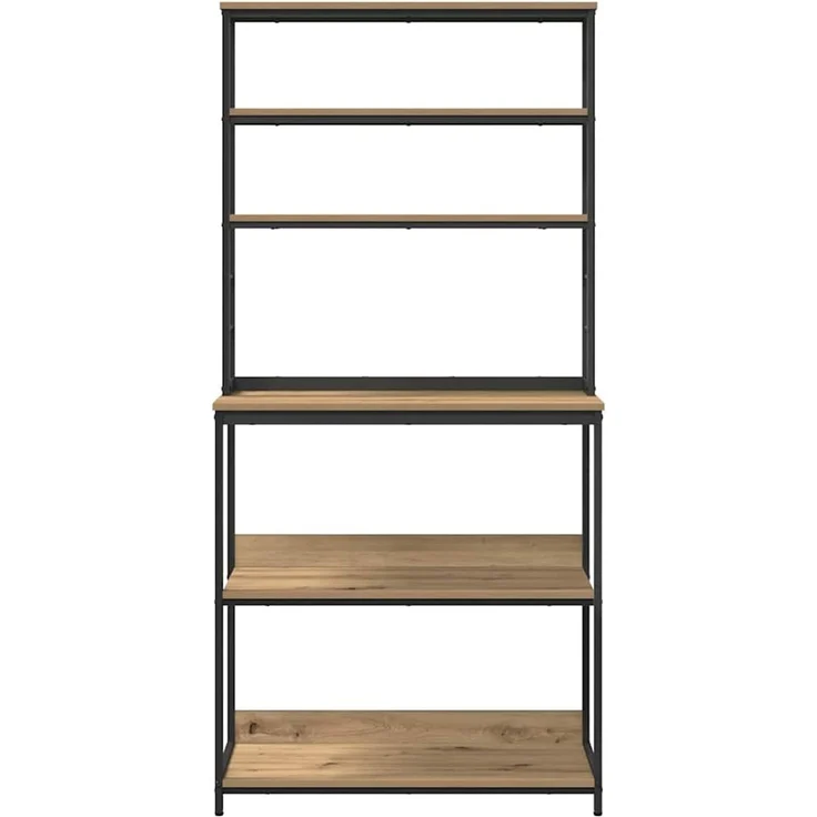 vidaXL Küchenregal Artisan-Eiche 80 x 40 x 168 cm Holzwerkstoff 883891 – Bild 5