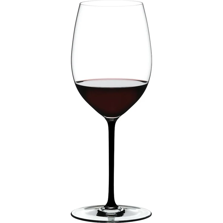 RIEDEL 4900/0B FATTO A MANO Cabernet / Merlot Weinglas - Stiel SCHWARZ – Bild 3