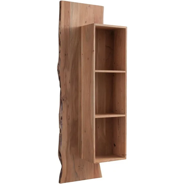 Wandregal Akazie 50x22x147 natur lackiert PURE ACACIA #101