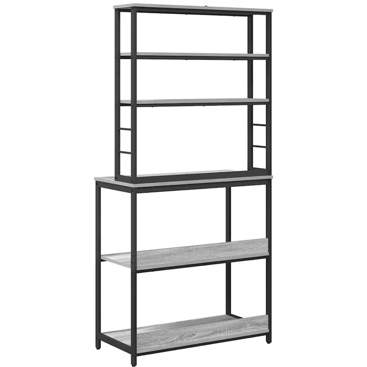 vidaXL Küchenregal Graues Sonoma 80 x 40 x 168 cm Holzwerkstoff 883889 – Bild 7