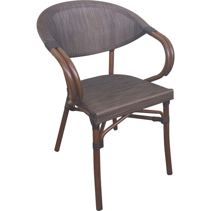 CLP Bistrostuhl Madetta Aluminium stapelbar,coffee