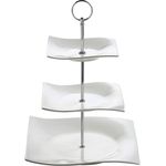 Maxwell & Williams RP11703 Motion Etagere, Servierständer, Servierplatte, 3-stöckig, in Geschenkbox, Porzellan