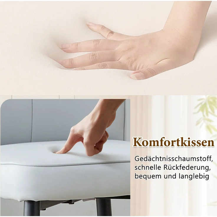 Esstisch-Set mit Glasintarsie & Ablage, Ø 100x76 cm, Schwarz/Hellgrau – Bild 7