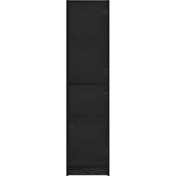 vidaXL Highboard Schwarz Eichen-Optik 35 x 37 x 142 cm Holzwerkstoff 882903 – Bild 4