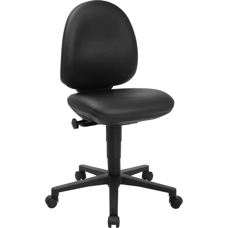 Topstar Arbeitsstuhl TEC 50 Kunstleder schwarz ohne Fussring