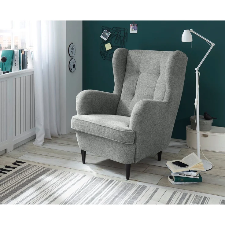 ED EXCITING DESIGN Ohrensessel Oskar, frei im Raum stellbar, in verschiedenen Bezügen erhältlich – Bild 1