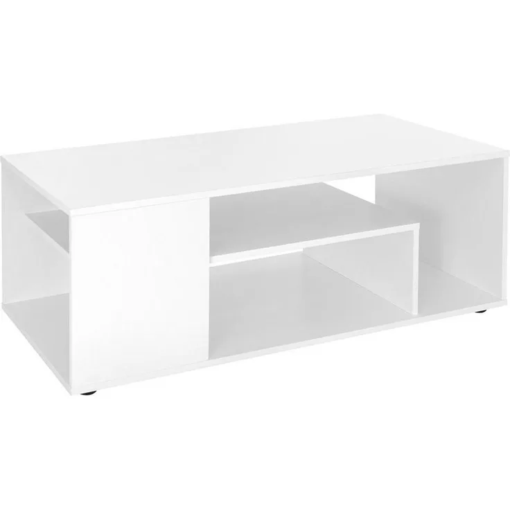 ML-DESIGN Couchtisch Geräumiger Wohnzimmertisch mit Stauraum Holz Beistelltisch, Sofatisch mit 4 Abstellflächen auf 3 Etagen, Kaffeetisch Holztisch