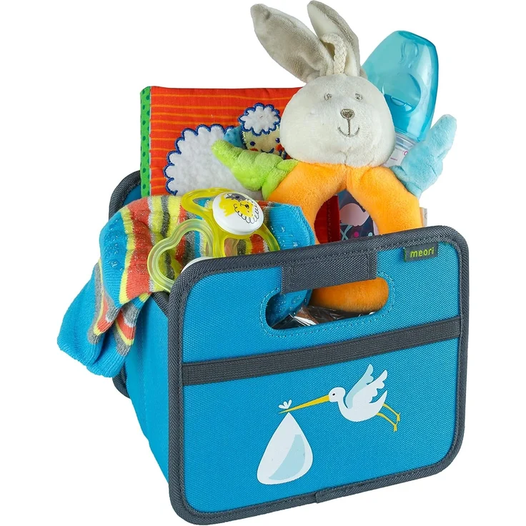 Meori - Faltbox Mini Aufbewahrungsbox Klappbox Storch A100317 – Bild 5