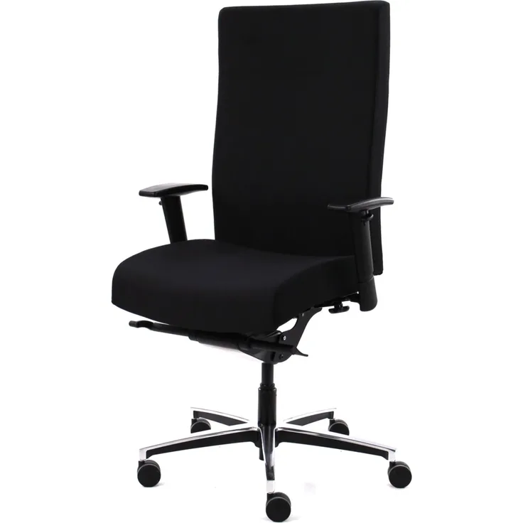 Bisley Titanos Schwerlast Chefsessel Bürostuhl 200kg Belastbarkeit in schwarz - PC Stuhl mit Armlehne, Lordosenstütze, Drehstuhl mit Rollen für Schreibtisch, Office & Gaming - Ergonomisch XXL, Titanos-733