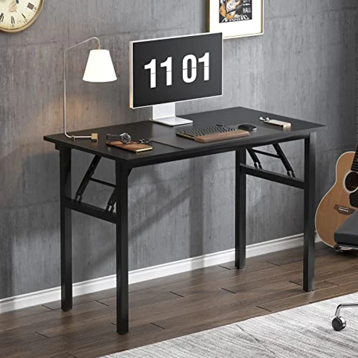 SogesHome Klapptisch Computertisch 100 x 60 x 75 cm PC Tisch Schreibtisch Bürotisch Büroarbeitsplatz für Home Office Verwendung Schreibtisch Esstisch Konferenztisch – Bild 9