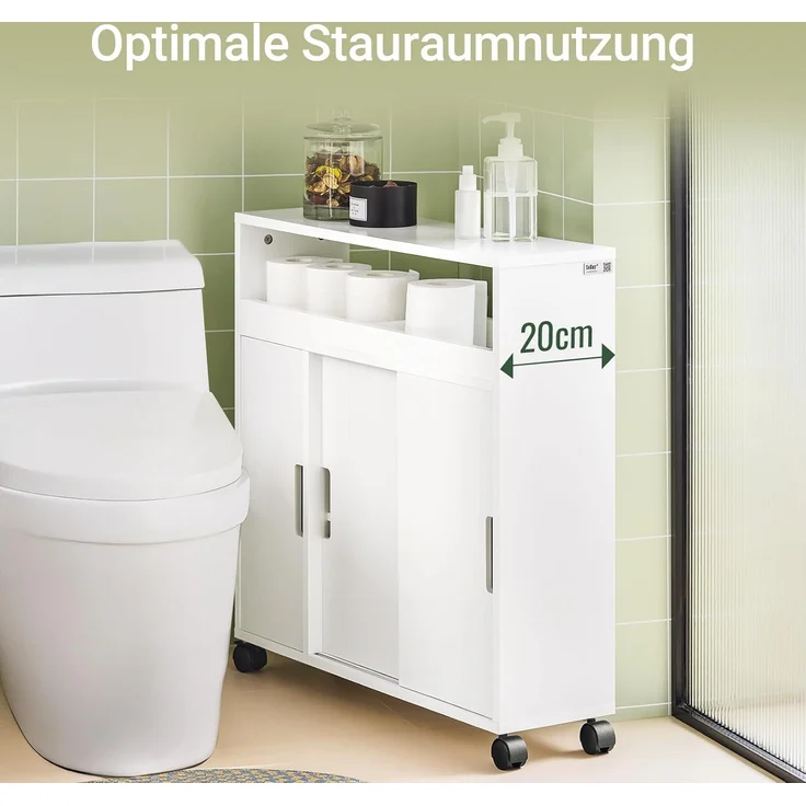 SoBuy Regal BZR31/BZR02, Nischenschrank Badrollwagen Badschrank – Bild 2