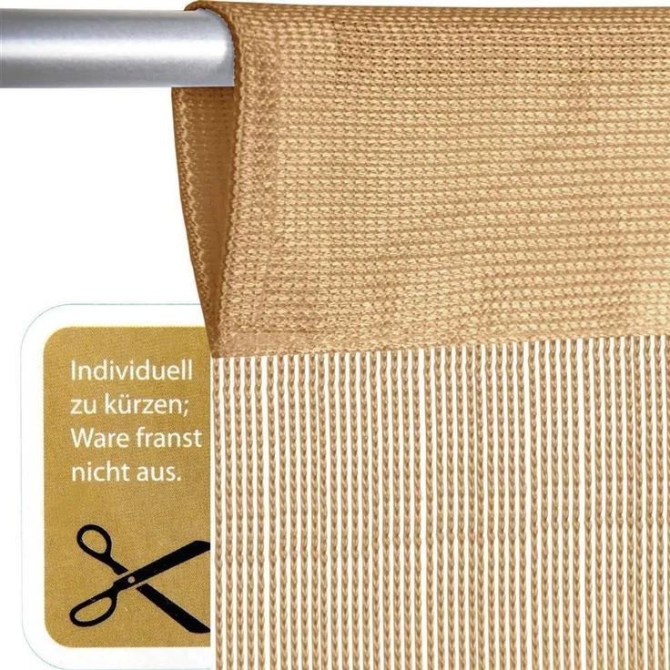 Fadenvorhang ( 56x185cm ) in Gold, Caravan Camping Fadengardine ideal für Wohnwagen / Wohmobil als Türvorhang – Bild 6