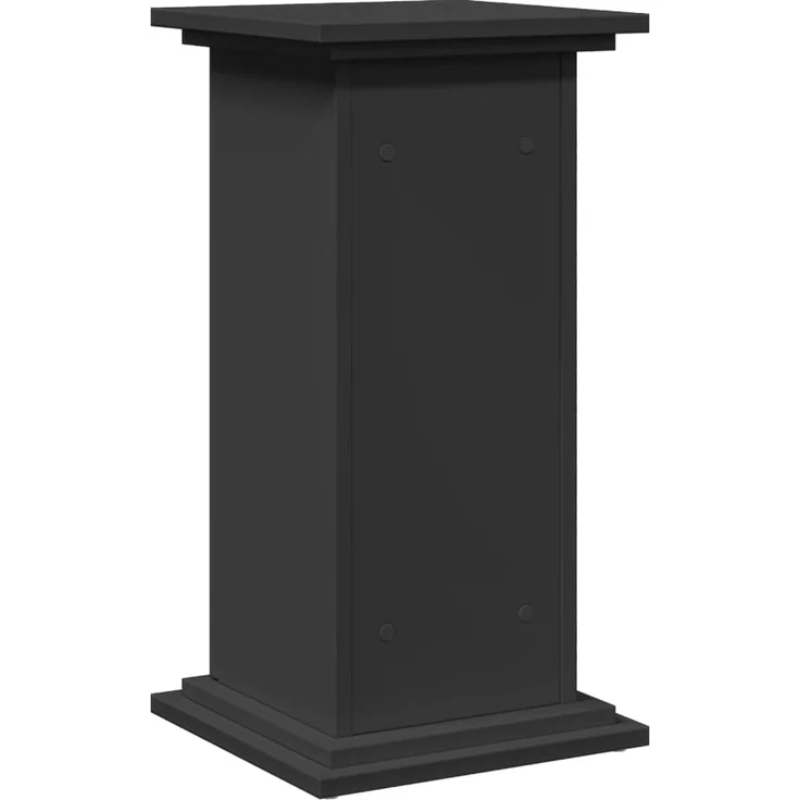 vidaXL Postament mit Stauraum, Holzwerkstoff, Schwarz, 31 x 30 x 60 cm – Bild 7