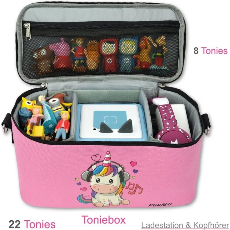 PUNALU Aufbewahrungstasche Tasche für Toniebox, Toniebox Tasche mit Motiv – Bild 3