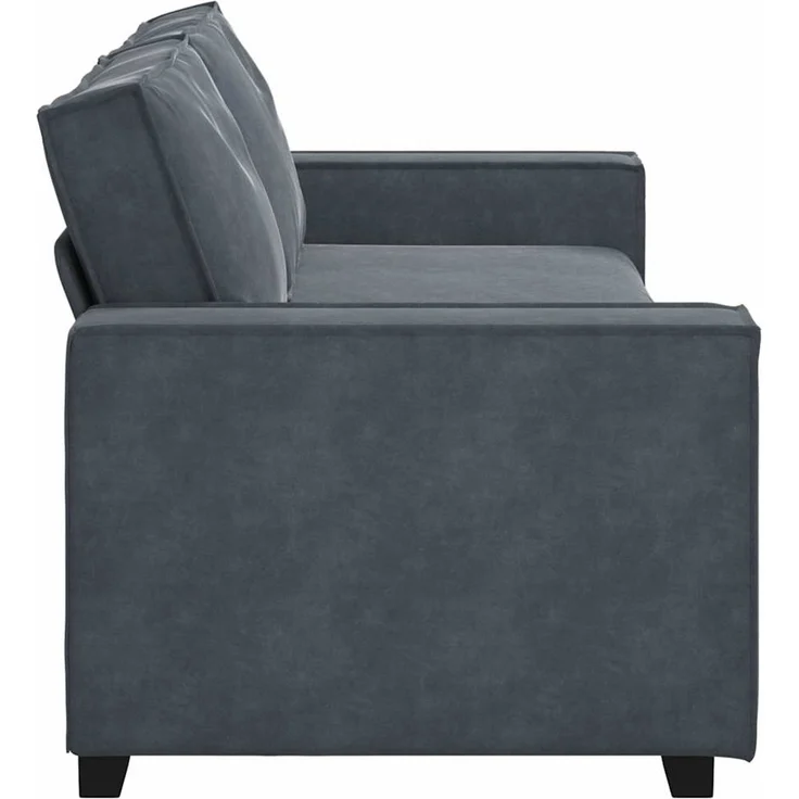 vidaXL 3-Sitzer-Sofa Dunkelgrau 220x78x84 cm Samt 4105031 – Bild 4