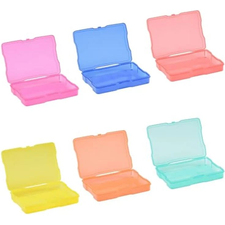 Vaessen Creative Farbige Staubox mit 6 Boxen, 21 x 18,5 x 14 cm – Bild 6