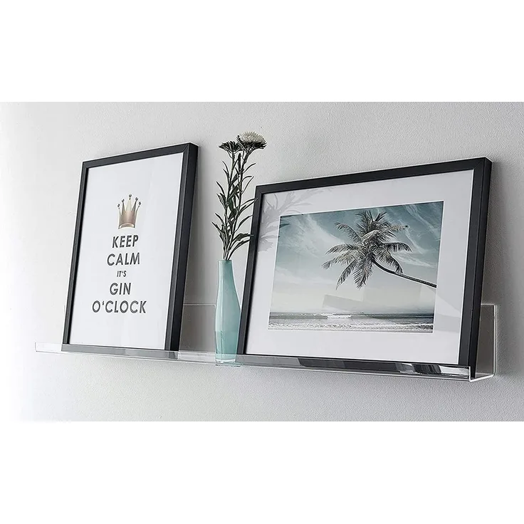 queence Bilderleiste Galerieboard - Bilderboard - Acrylglas - Bilderregal - Regal, inkl. Befestigungsmaterial