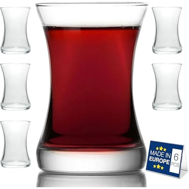 LAV Nez Teegläser-Set 6-teilig - 175 ml - hitzebeständig & transparent – Bild 1