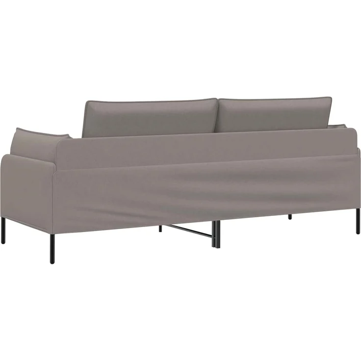 vidaXL 3-Sitzer-Sofa Taupe 222 x 81 x 89 cm Stoff 42048635 – Bild 5