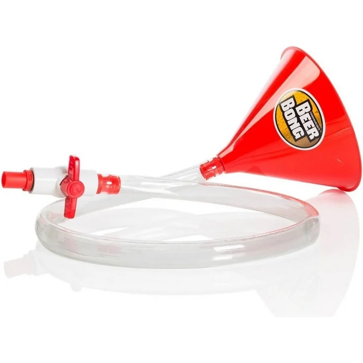 Goods+Gadgets Trichter Biertrichter Bier-Bong, (Bier-Stürzer, mit Absperrhahn), Trinkspiel – Bild 1