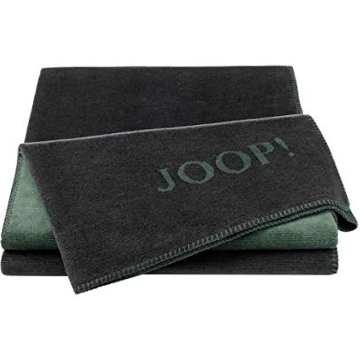 JOOP Melange Doubleface Wohndecke | 150x200 cm | Hellgelb-Grau